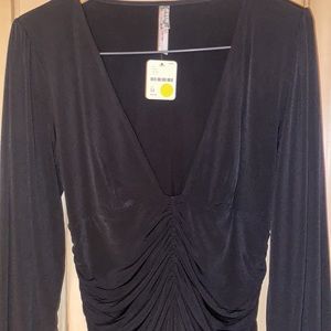 Free people balloon sleeve bodysuit